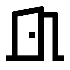 Door Open Line Icon from Remix Line Set