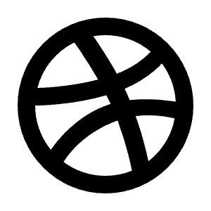 Dribbble Line Icon from Remix Line Set