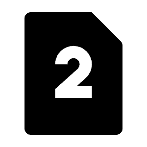 Dual Sim 2 Fill Icon from Remix Fill Set