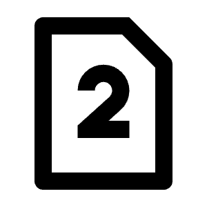 Dual Sim 2 Line Icon from Remix Line Set