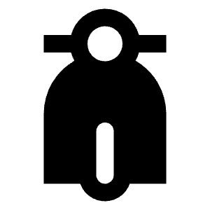 E Bike Fill Icon from Remix Fill Set