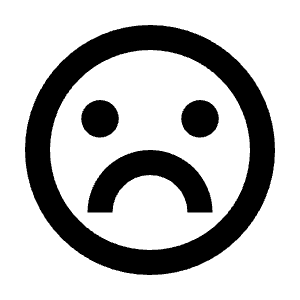 Emotion Unhappy Line Icon from Remix Line Set