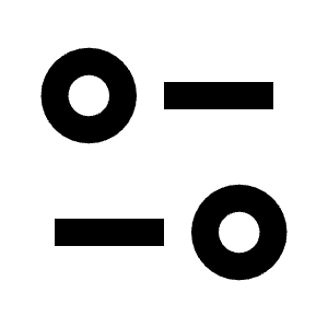 Equalizer 2 Line Icon from Remix Line Set