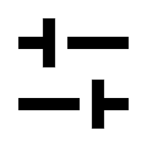 Equalizer 3 Line Icon from Remix Line Set