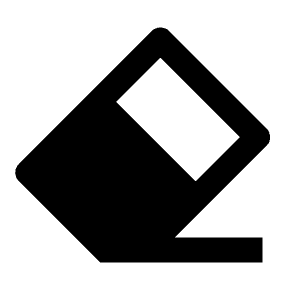 Eraser Fill Icon from Remix Fill Set