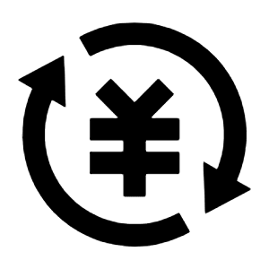 Exchange Cny Line Icon from Remix Line Set