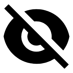 Eye Off Fill Icon from Remix Fill Set