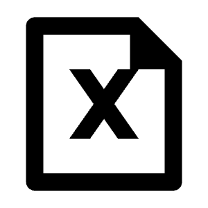 File Excel Line Icon from Remix Line Set