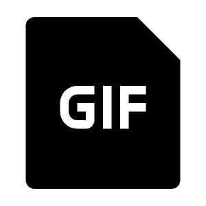 File Gif Fill Icon from Remix Fill Set