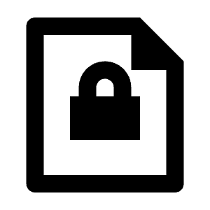 File Lock Line Icon from Remix Line Set