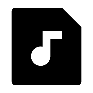File Music Fill Icon from Remix Fill Set