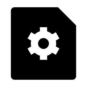 File Settings Fill Icon from Remix Fill Set