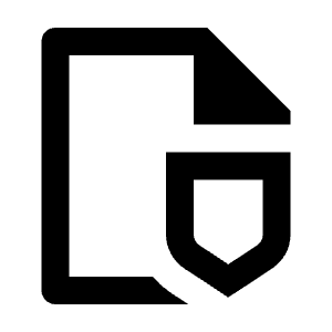 File Shield 2 Line Icon from Remix Line Set