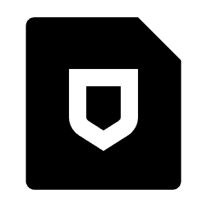 File Shield Fill Icon from Remix Fill Set