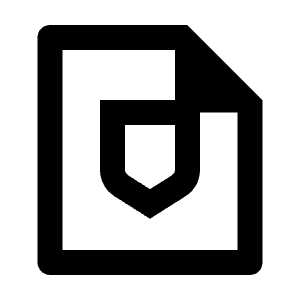 File Shield Line Icon from Remix Line Set