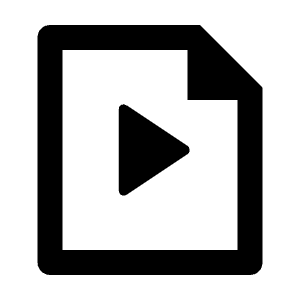 File Video Line Icon from Remix Line Set