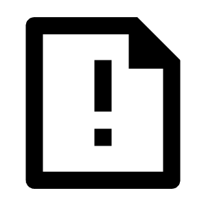 File Warning Line Icon from Remix Line Set