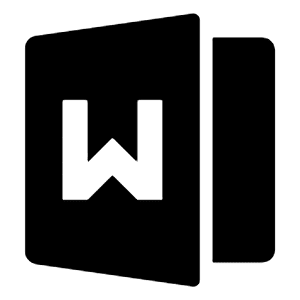 File Word 2 Fill Icon from Remix Fill Set