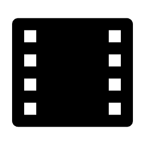 Film Fill Icon from Remix Fill Set