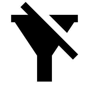 Filter Off Fill Icon from Remix Fill Set