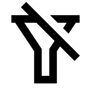 Filter Off Line Icon from Remix Line Set