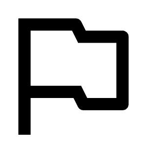 Flag Line Icon from Remix Line Set