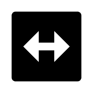 Flip Horizontal 2 Fill Icon from Remix Fill Set