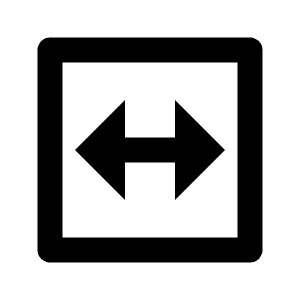 Flip Horizontal 2 Line Icon from Remix Line Set