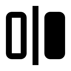Flip Horizontal Fill Icon from Remix Fill Set