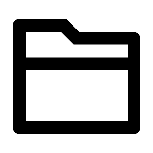 Folder 2 Line Icon from Remix Line Set