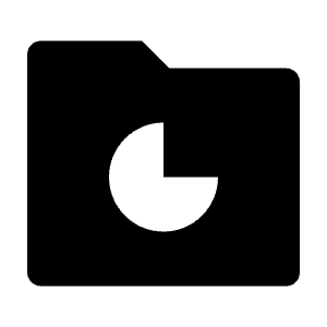 Folder Chart 2 Fill Icon from Remix Fill Set