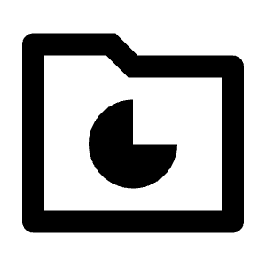 Folder Chart 2 Line Icon from Remix Line Set