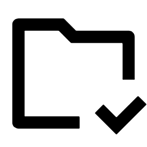 Folder Check Line Icon from Remix Line Set
