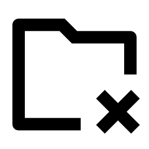 Folder Close Line Icon from Remix Line Set