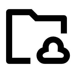 Folder Cloud Line Icon from Remix Line Set