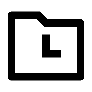 Folder History Line Icon from Remix Line Set