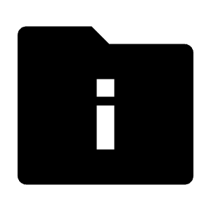 Folder Info Fill Icon from Remix Fill Set