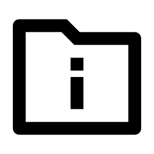 Folder Info Line Icon from Remix Line Set
