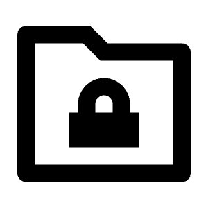 Folder Lock Line Icon from Remix Line Set