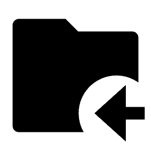 Folder Received Fill Icon from Remix Fill Set