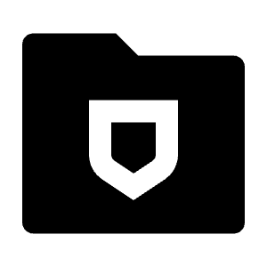 Folder Shield Fill Icon from Remix Fill Set