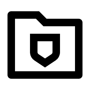 Folder Shield Line Icon from Remix Line Set