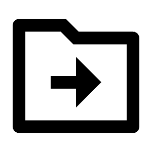 Folder Transfer Line Icon from Remix Line Set