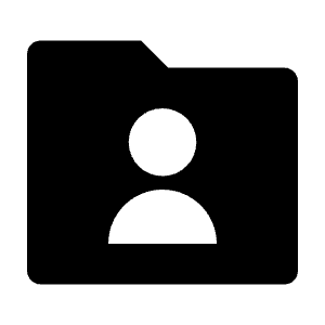 Folder User Fill Icon from Remix Fill Set