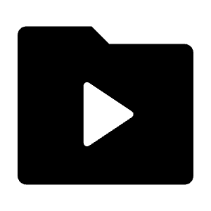 Folder Video Fill Icon from Remix Fill Set