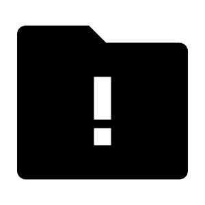 Folder Warning Fill Icon from Remix Fill Set