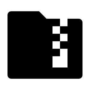 Folder Zip Fill Icon from Remix Fill Set