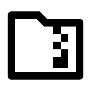 Folder Zip Line Icon from Remix Line Set