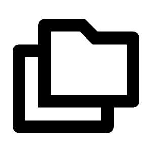 Folders Line Icon from Remix Line Set