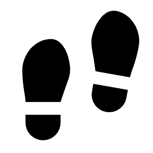 Footprint Fill Icon from Remix Fill Set